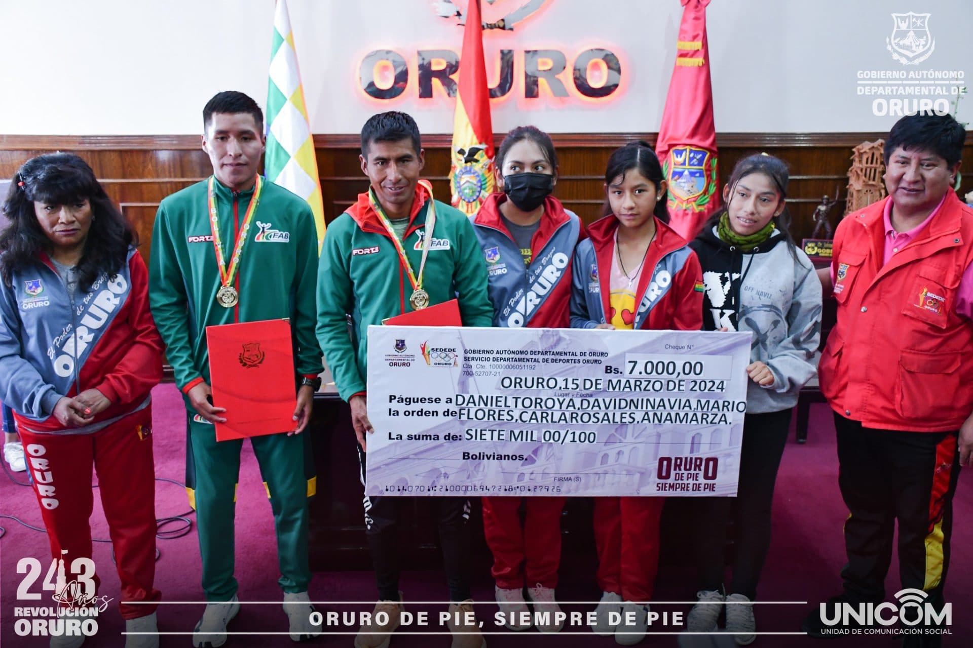 Deportistas se preparan para representar a Oruro